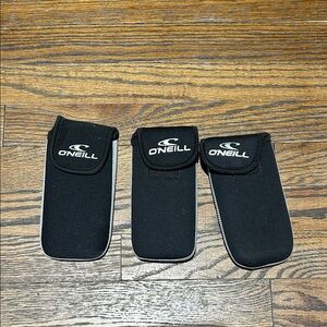 O'Neill Black Neoprene Glasses Holster Trio